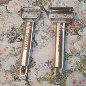 Titan Stainless Steel Julienne Tool Multipurpose Peeler & Slicer Set Euc